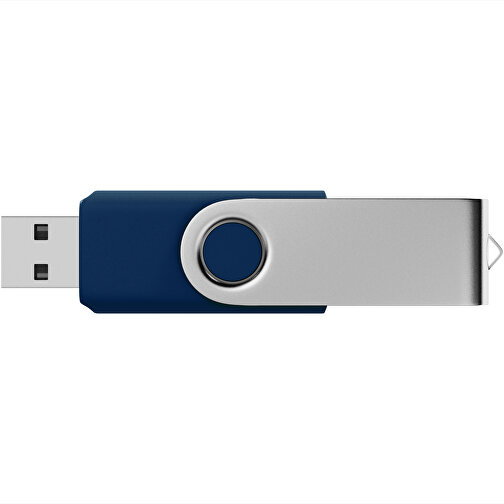 USB-Stick SWING 2.0 8 GB , Promo Effects MB , dunkelblau MB , 8 GB , Kunststoff, Metall MB , 3 - 10 MB/s MB , 5,80cm x 1,09cm x 1,90cm (Länge x Höhe x Breite), Bild 3