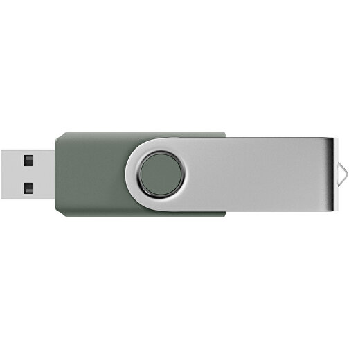 USB-Stick SWING 2.0 8 GB , Promo Effects MB , grau MB , 8 GB , Kunststoff/ Aluminium MB , 3 - 10 MB/s MB , 5,80cm x 1,09cm x 1,90cm (Länge x Höhe x Breite), Bild 3