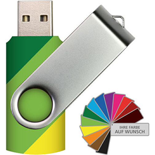 USB-Stick SWING 3.0 32 GB , Promo Effects MB , frei wählbar MB , 32 GB , Kunststoff, Metall MB , 10 - 45 MB/s MB , 5,80cm x 1,09cm x 1,90cm (Länge x Höhe x Breite), Bild 1