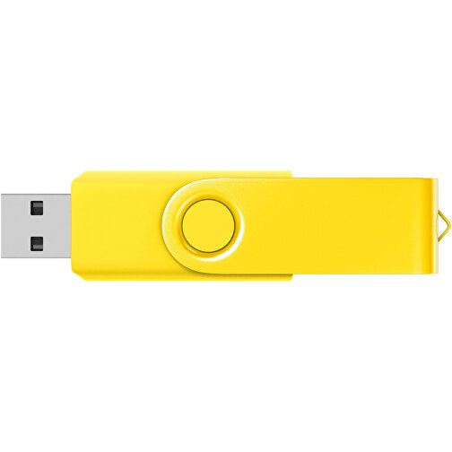 USB-Stick Swing Color 1GB , Promo Effects MB , gelb MB , 1 GB , Kunststoff/ Aluminium MB , 3 - 10 MB/s MB , 5,70cm x 1,00cm x 1,90cm (Länge x Höhe x Breite), Bild 3
