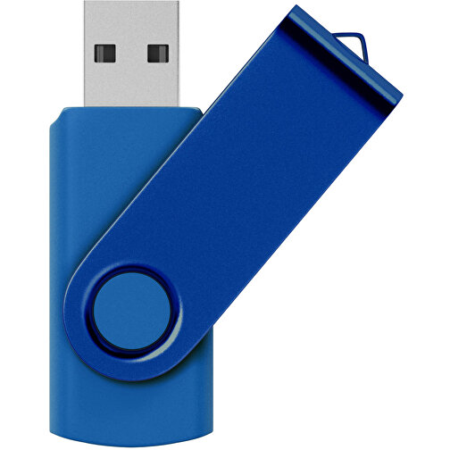 USB-Stick Swing Color 16GB , Promo Effects MB , blau MB , 16 GB , Kunststoff/ Aluminium MB , 3 - 10 MB/s MB , 5,70cm x 1,00cm x 1,90cm (Länge x Höhe x Breite), Bild 1