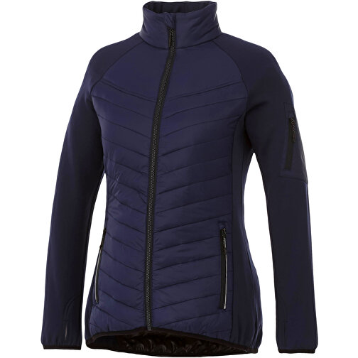 Banff Hybrid Wattierte Jacke Für Damen , navy, Dull cire-380T Woven mit wasserabweisendem und daunendichtem Finish 100% Nylon, 38 g/m2, Contrast fabric, Interlock Strick 94% Pol, L, , Bild 1