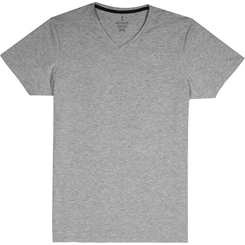 Kawartha T-Shirt Für Herren Mit V-Ausschnitt , Green Concept, grau meliert, Single jersey Strick 85% Bio Baumwolle, 10% Viskose, 5% Elastan, 200 g/m2, XXXL, , Bild 1