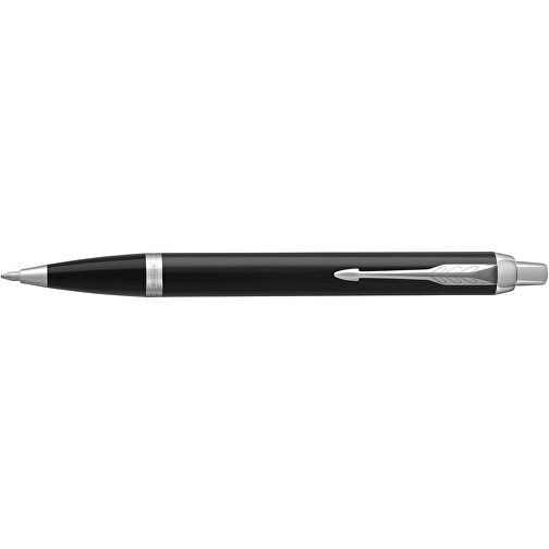 Parker IM Kugelschreiber , Parker, schwarz / chrom, Messing, 13,60cm (Höhe), Bild 3