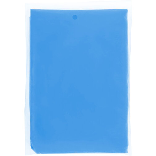 Ziva Einweg Regenponcho Mit Hülle , royalblau, PE Kunststoff, 10,00cm x 15,00cm x 0,50cm (Länge x Höhe x Breite), Bild 4