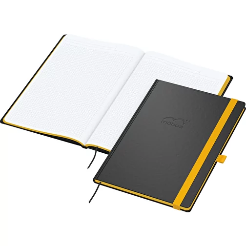 Carnet de notes Color-Book A4 Bestseller, couleur jaune coupé, Image 1