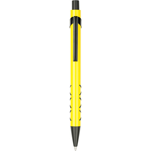 Kugelschreiber Karlstad Bunt , Promo Effects, gelb, Aluminium/Kunststoff, 14,00cm (Länge), Bild 2