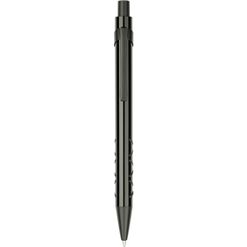 Kugelschreiber Karlstad Bunt , Promo Effects, schwarz, Aluminium/Kunststoff, 14,00cm (Länge), Bild 2