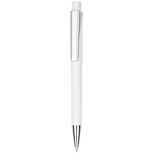 Kugelschreiber Liverpool Bunt , Promo Effects, weiß, Kunststoff, 14,10cm x 1,00cm x 1,20cm (Länge x Höhe x Breite), Bild 2