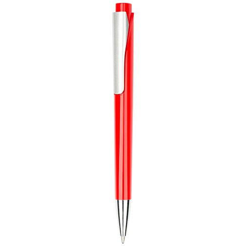 Kugelschreiber Liverpool Bunt , Promo Effects, rot, Kunststoff, 14,10cm x 1,00cm x 1,20cm (Länge x Höhe x Breite), Bild 2