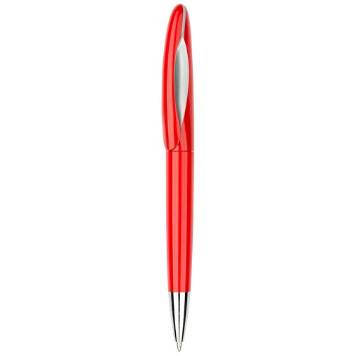 Kugelschreiber Tokio Bunt Silber , Promo Effects, rot/silber, Kunststoff, 14,50cm x 1,50cm (Länge x Breite), Bild 2