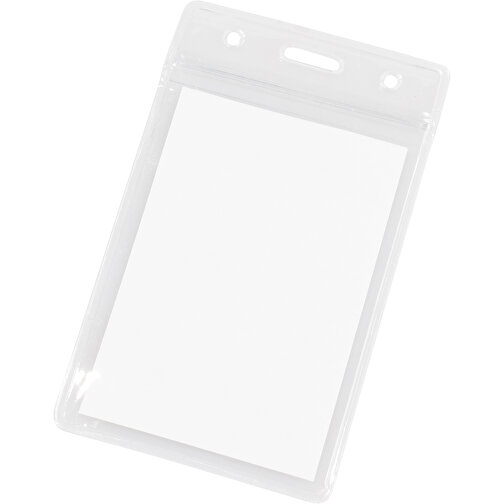 Kartenhalter Aus PVC , Promo Effects, glasklar, PVC, 6,50cm x 0,10cm x 11,50cm (Länge x Höhe x Breite), Bild 3