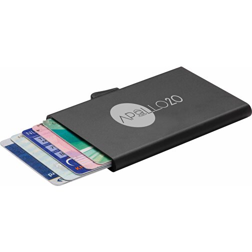 C-Secure Aluminium RFID Kartenhalter, Schwarz , schwarz, Aluminium, 9,50cm x 0,80cm (Länge x Höhe), Bild 5