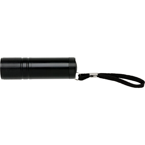 COB Taschenlampe, Schwarz , schwarz, Aluminium, 2,50cm x 8,50cm (Länge x Höhe), Bild 3