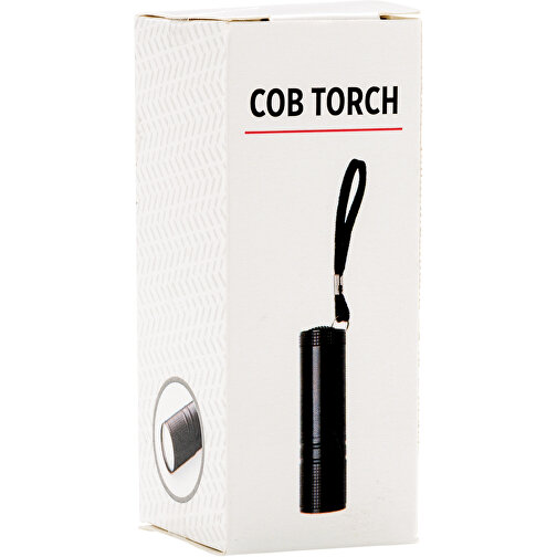 COB Taschenlampe, Schwarz , schwarz, Aluminium, 2,50cm x 8,50cm (Länge x Höhe), Bild 6