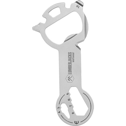 ROMINOX® Key Tool // Snake - 18 Funktionen , Edelstahl, 7,70cm x 0,23cm x 3,40cm (Länge x Höhe x Breite), Bild 10