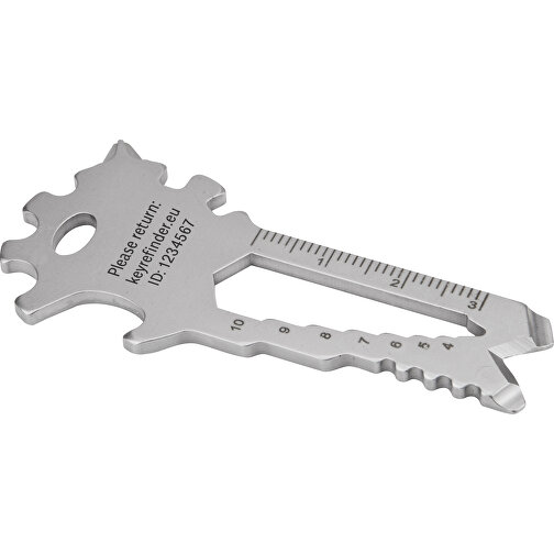 ROMINOX® Key Tool // Lion - 22 Funktionen , Edelstahl, 7,00cm x 0,23cm x 3,20cm (Länge x Höhe x Breite), Bild 11