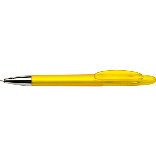 Hudson Kugelschreiber - Biologisch Abbaubar , Green&Good, gelb, recycelter Kunststoff, 14,00cm x 1,10cm x 1,10cm (Länge x Höhe x Breite), Bild 3
