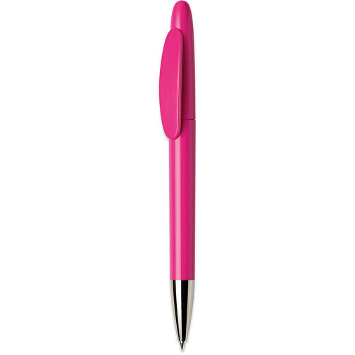 Hudson Kugelschreiber - Recycelt , Green&Good, pink, biologisch abbaubares Plastik, 14,00cm x 1,10cm x 1,10cm (Länge x Höhe x Breite), Bild 1
