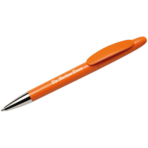 Hudson Kugelschreiber - Recycelt , Green&Good, orange, biologisch abbaubares Plastik, 14,00cm x 1,10cm x 1,10cm (Länge x Höhe x Breite), Bild 4