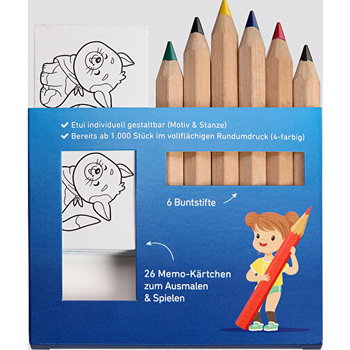 Zestaw Memo Jumbo Crayons, zawierajacy wszechstronny zestaw do drukowania, kolorowania i zabawy, Obraz 1