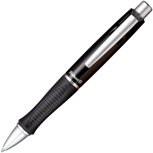 Pelikan Kugelschreiber BigSize , Pelikan, schwarz opak, Kunststoff, 14,00cm x 2,00cm x 2,00cm (Länge x Höhe x Breite), Bild 2