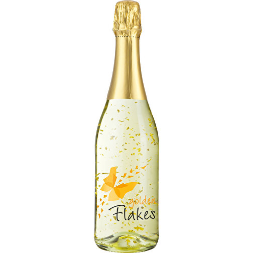 Golden Flakes - Flasche Klar , gold, Glas, 8,30cm x 30,00cm x 8,30cm (Länge x Höhe x Breite), Bild 2