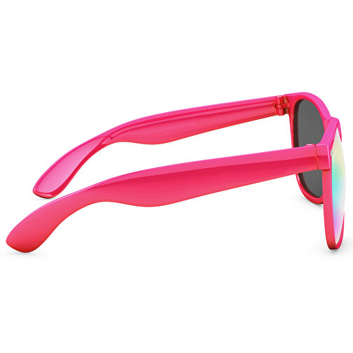 SunShine Mirror Glänzend - UV 400 , Promo Effects, verspiegelt pink glänzend, Rahmen aus Polycarbonat und Glass aus AC, 14,50cm x 4,80cm x 15,00cm (Länge x Höhe x Breite), Bild 4