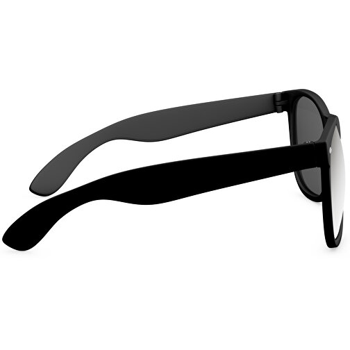 SunShine Mirror Soft-Touch - UV 400 , Promo Effects, verspiegelt schwarz Soft-Touch, Rahmen aus Polycarbonat und Glass aus AC, 14,50cm x 4,80cm x 15,00cm (Länge x Höhe x Breite), Bild 4