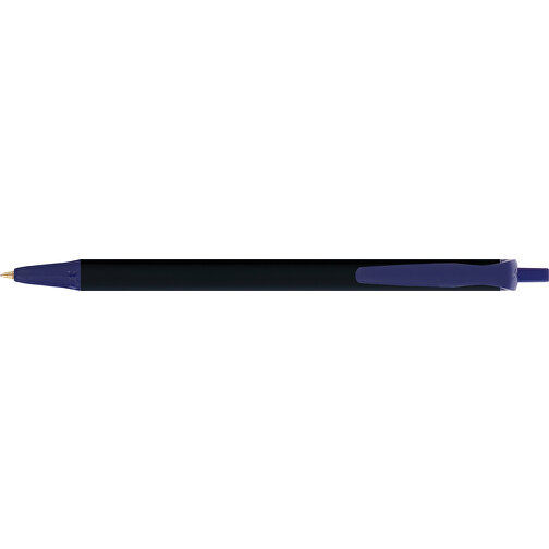 BIC® Clic Stic Softfeel® Kugelschreiber , BiC, schwarz/marineblau, Kunststoff, 14,00cm x 1,20cm (Länge x Breite), Bild 3