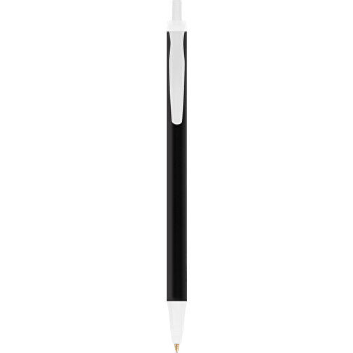 BIC® Clic Stic Kugelschreiber , BiC, gefr. transparent/weiß, Kunststoff, 14,00cm x 1,20cm (Länge x Breite), Bild 1