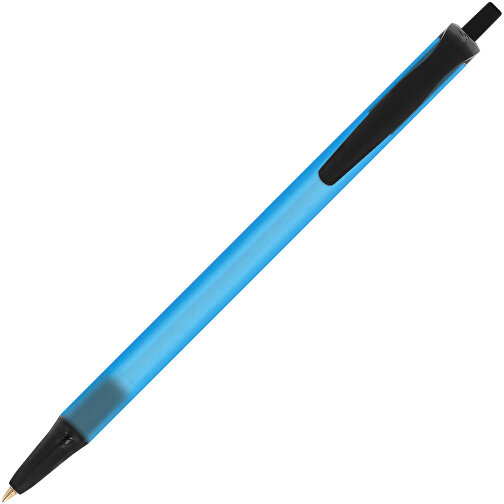 BIC® Clic Stic Kugelschreiber , BiC, gefr. blau/schwarz, Kunststoff, 14,00cm x 1,20cm (Länge x Breite), Bild 2