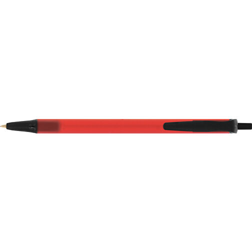 BIC® Clic Stic Kugelschreiber , BiC, gefr. rot/schwarz, Kunststoff, 14,00cm x 1,20cm (Länge x Breite), Bild 3