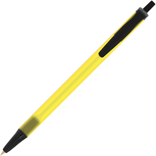 BIC® Clic Stic Kugelschreiber , BiC, gefr. gelb/schwarz, Kunststoff, 14,00cm x 1,20cm (Länge x Breite), Bild 2