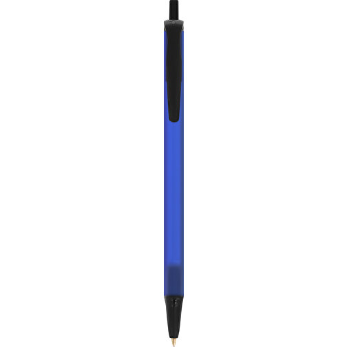 BIC® Clic Stic Kugelschreiber , BiC, gefr. dunkelblau/schwarz, Kunststoff, 14,00cm x 1,20cm (Länge x Breite), Bild 1