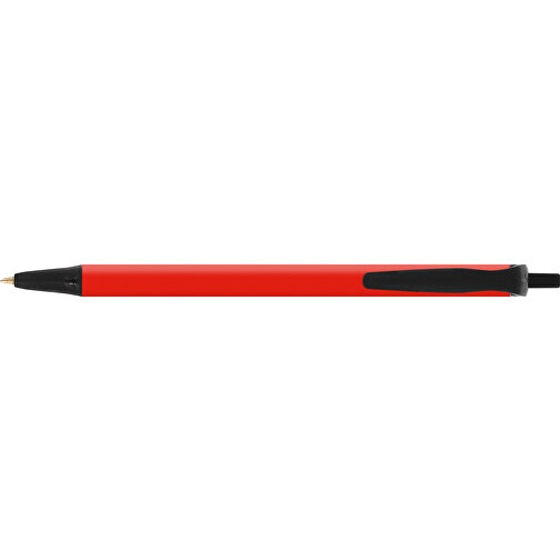 BIC® Clic Stic Kugelschreiber , BiC, rot/schwarz, Kunststoff, 14,00cm x 1,20cm (Länge x Breite), Bild 3
