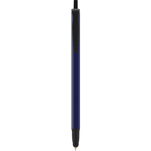 BIC® Clic Stic Stylus Kugelschreiber , BiC, marineblau/schwarz, Kunststoff, 14,00cm x 1,20cm (Länge x Breite), Bild 1
