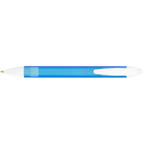 BIC® Wide Body™ Kugelschreiber , BiC, gefr. blau/weiß, Kunststoff, 14,20cm x 1,50cm (Länge x Breite), Bild 3