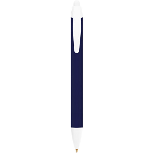 BIC® Wide Body™ Kugelschreiber , BiC, marineblau/weiss, Kunststoff, 14,20cm x 1,50cm (Länge x Breite), Bild 1