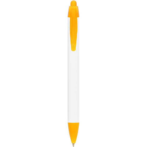 BIC® Wide Body™ Kugelschreiber , BiC, weiss/gefr. orange, Kunststoff, 14,20cm x 1,50cm (Länge x Breite), Bild 1