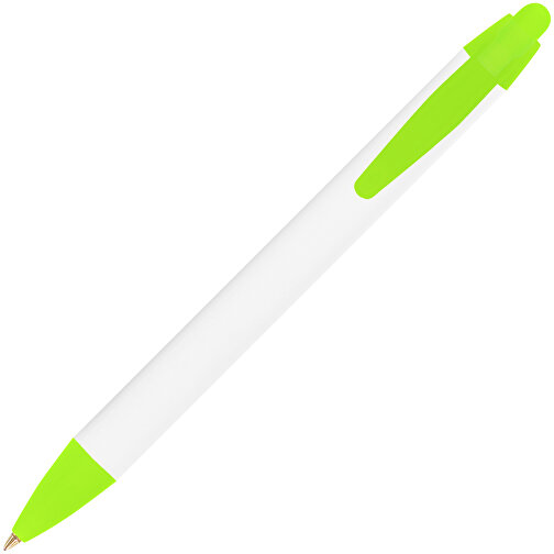 BIC® Wide Body™ Kugelschreiber , BiC, weiß/gefr. grün, Kunststoff, 14,20cm x 1,50cm (Länge x Breite), Bild 2