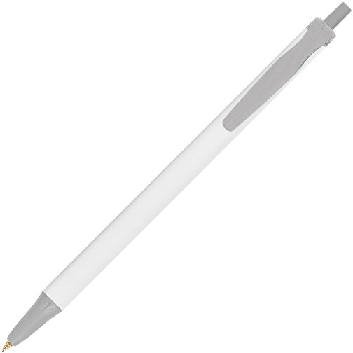 BIC® Clic Stic Digital Kugelschreiber , BiC, weiß/metallgrau, Kunststoff, 14,00cm x 1,20cm (Länge x Breite), Bild 2