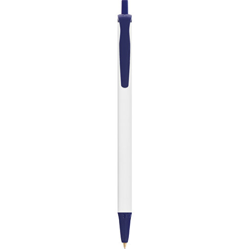 BIC® Clic Stic Digital Kugelschreiber , BiC, weiss/marineblau, Kunststoff, 14,00cm x 1,20cm (Länge x Breite), Bild 1