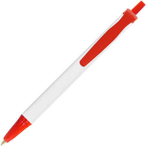BIC® Clic Stic Mini Digital Kugelschreiber , BiC, weiss/rot, Kunststoff, 11,20cm x 1,20cm (Länge x Breite), Bild 2