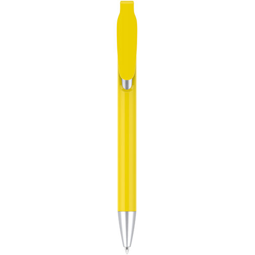 Kugelschreiber – Fanny , Promo Effects, gelb, Kunststoff, 14,00cm x 1,10cm (Länge x Breite), Bild 4