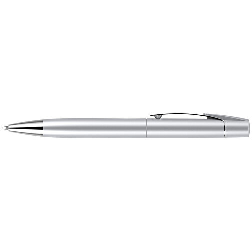 Kugelschreiber Lucky Metallic , Promo Effects, silber metallic, Kunststoff, 14,00cm x 1,10cm (Länge x Breite), Bild 4