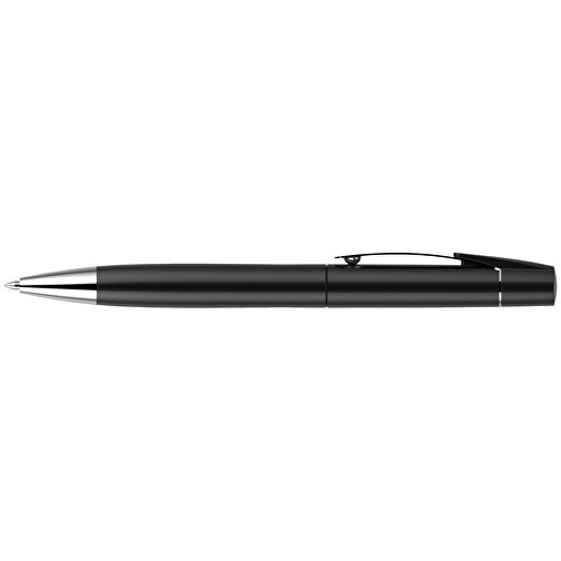 Kugelschreiber Lucky Metallic , Promo Effects, schwarz metallic, Kunststoff, 14,00cm x 1,10cm (Länge x Breite), Bild 7