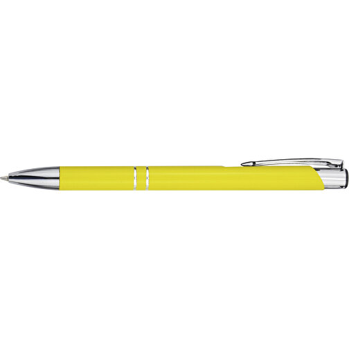 Moneta Druckkugelschreiber Aus Aluminium , gelb, Aluminium, 13,50cm (Höhe), Bild 3