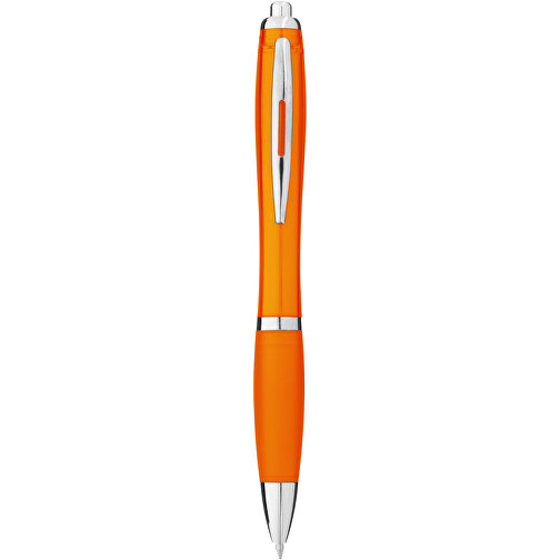 Nash transparent kulepenn med farget gummigrep, Bilde 1