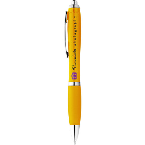 Nash Kugelschreiber Mit Farbigem Schaft Und Griff , gelb, ABS Kunststoff, 14,00cm (Länge), Bild 5